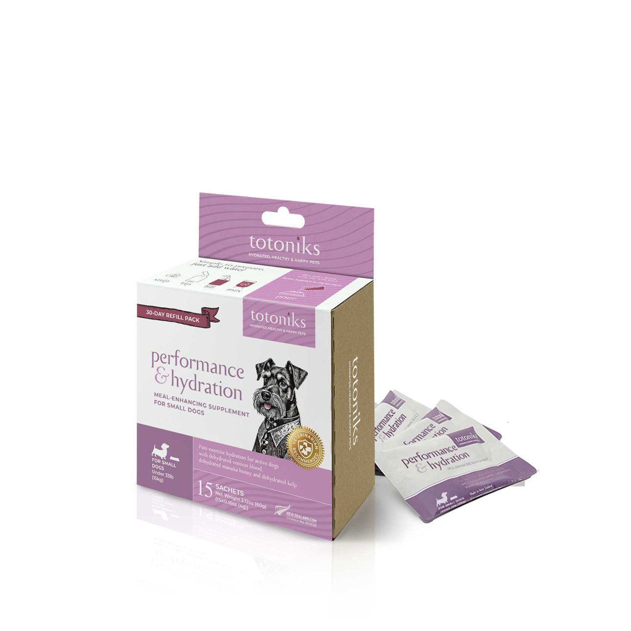 Performance & Hydration Refill Pack – for small dogs under 33lb (15kg)