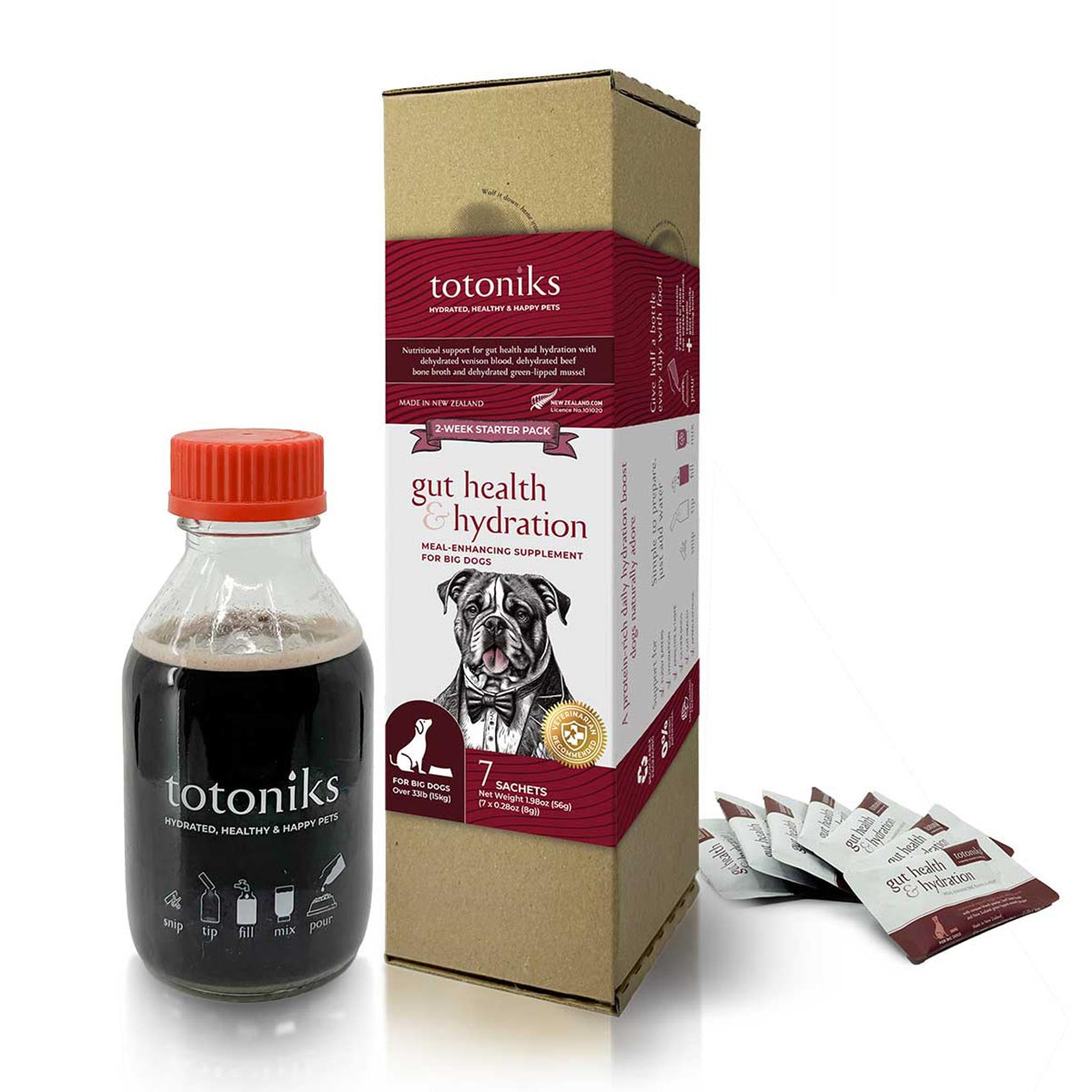 Gut Health & Hydration Starter Pack – for big dogs over 33lb (15kg)