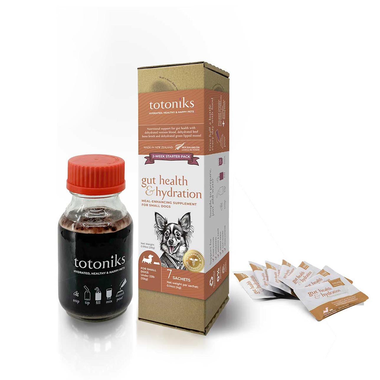 Gut Health & Hydration Starter Pack – for small dogs under 33lb (15kg)