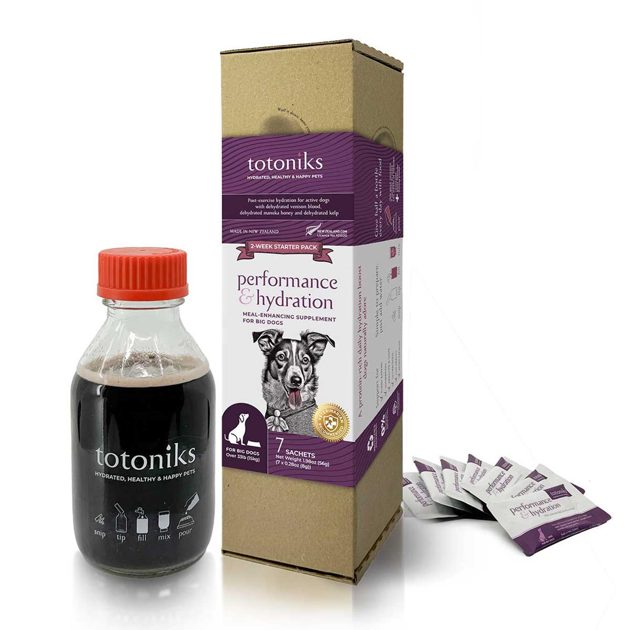 Performance & Hydration Starter Pack – for big dogs over 33lb (15kg)