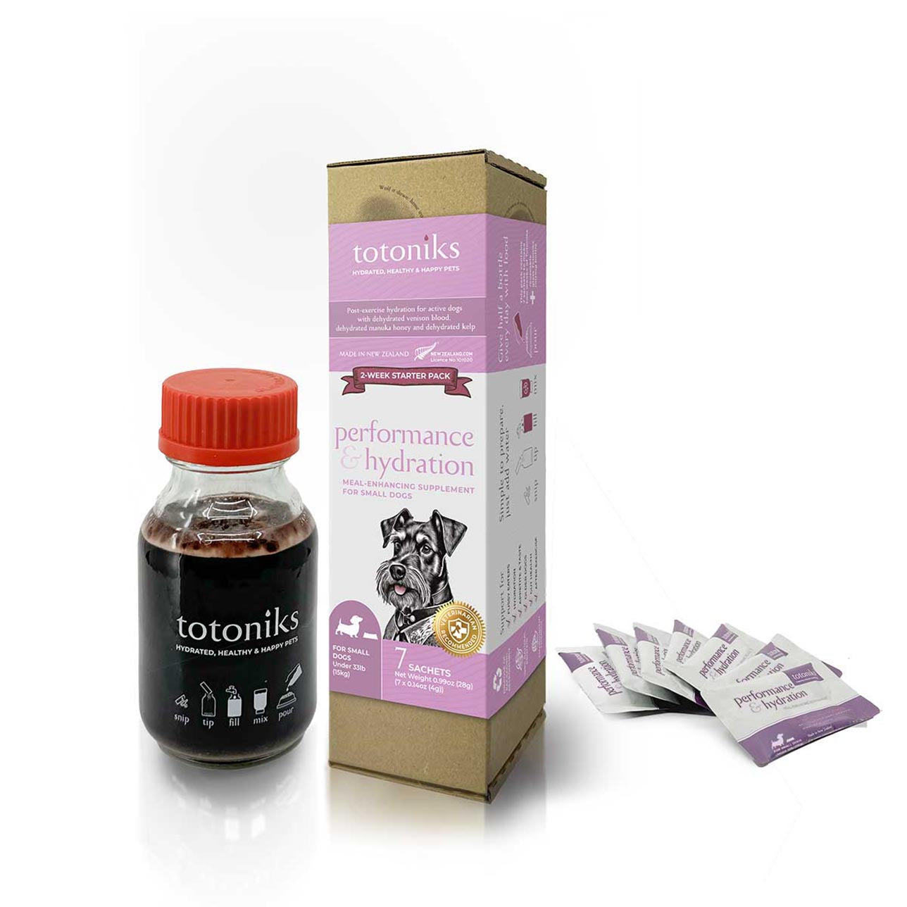 Performance & Hydration Starter Pack – for small dogs under 33lb (15kg)