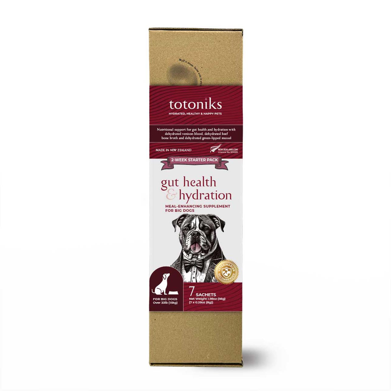 Gut Health & Hydration – for big dogs over 33lb (15kg)