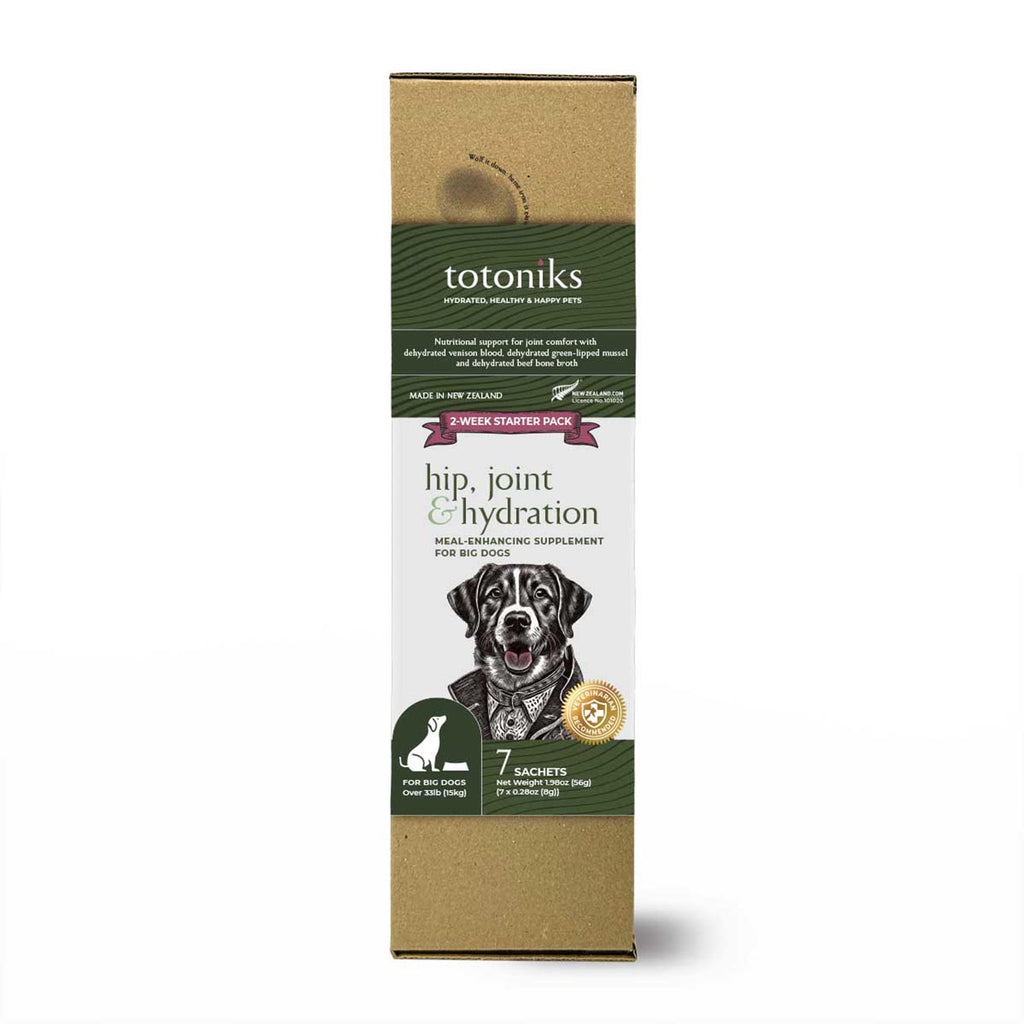 Hip, Joint & Hydration Starter Pack – for big dogs over 33lb (15kg)