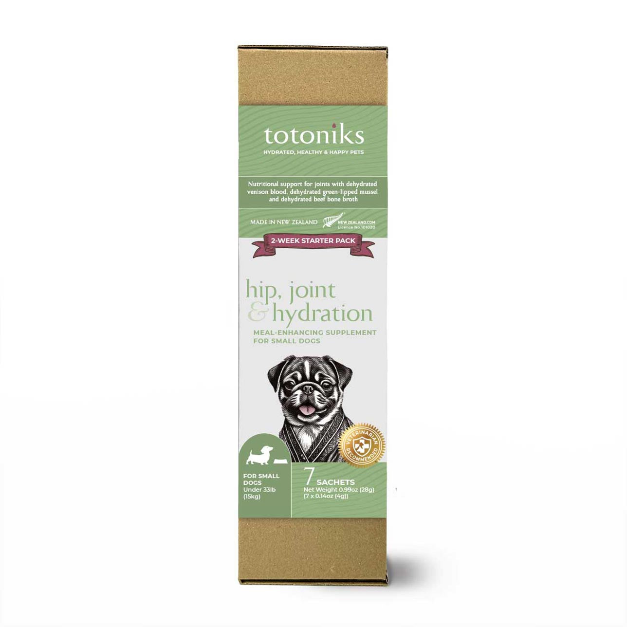 Hip, Joint & Hydration Starter Pack – for small dogs under 33lb (15kg)