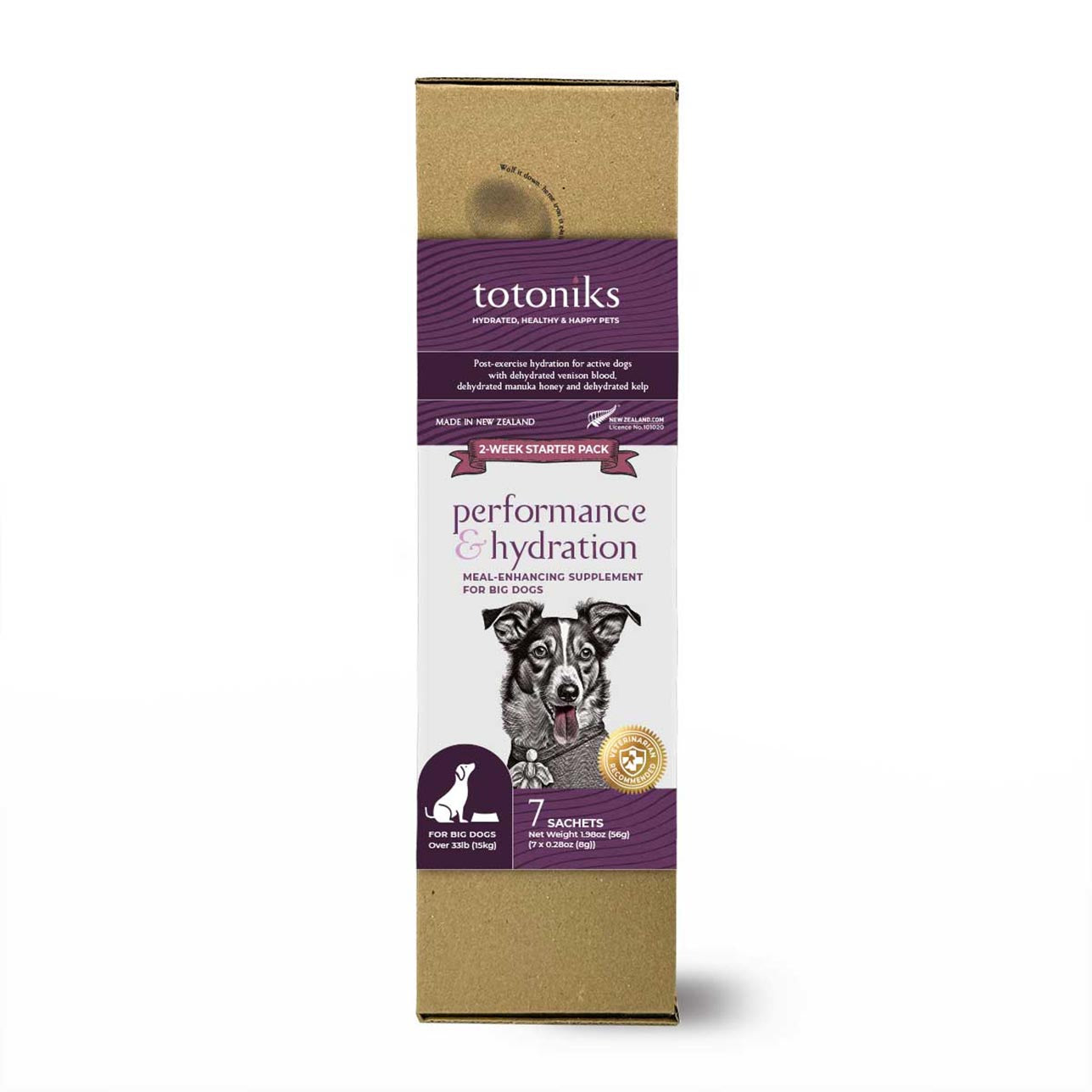 Performance & Hydration Starter Pack – for big dogs over 33lb (15kg)