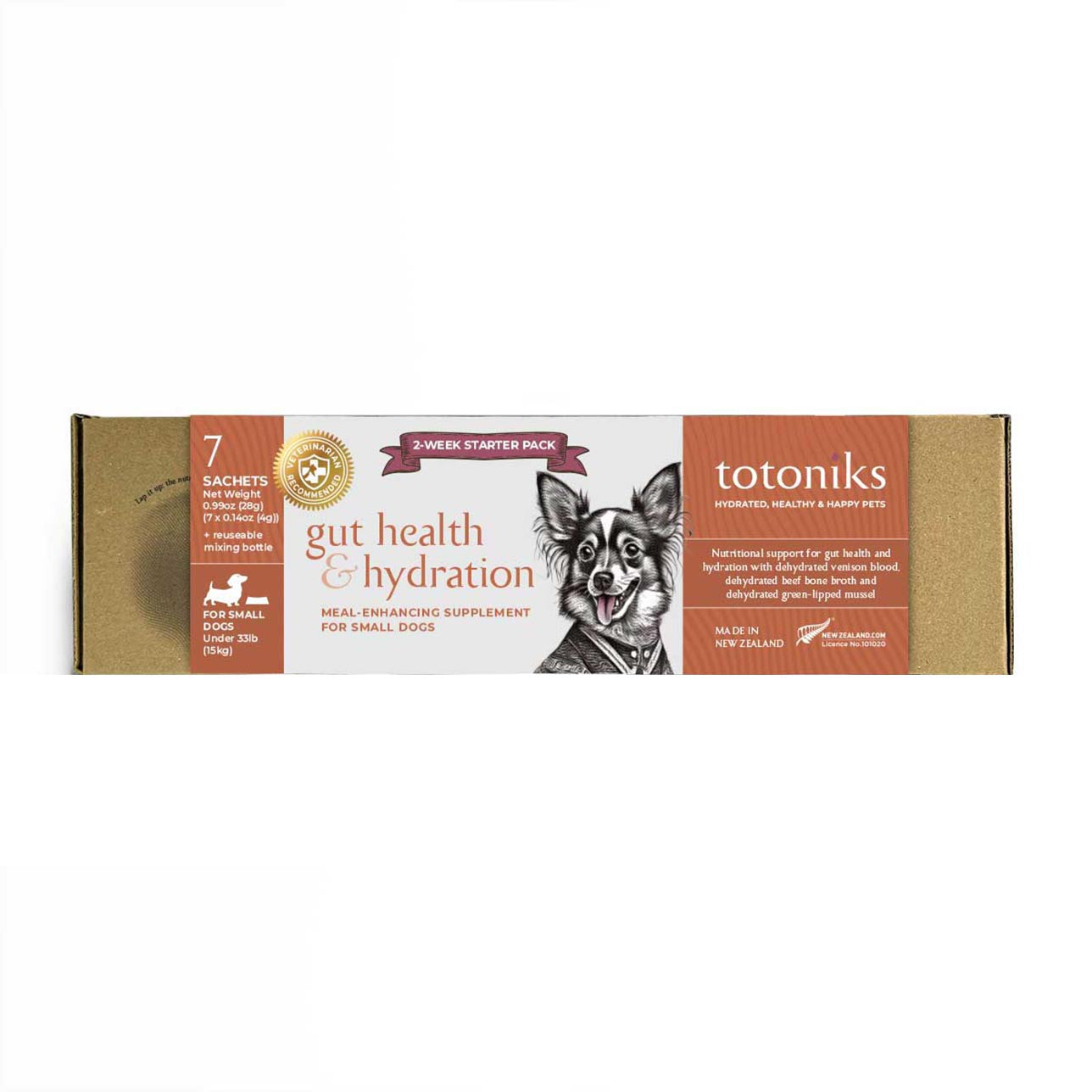 Gut Health & Hydration Starter Pack – for small dogs under 33lb (15kg)